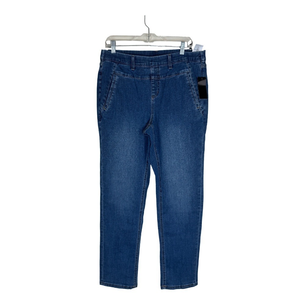 Denim‎ & Co Easy Stretch Smoothing Jean Womens 14 Indigo Medium Wash A670106 NEW
